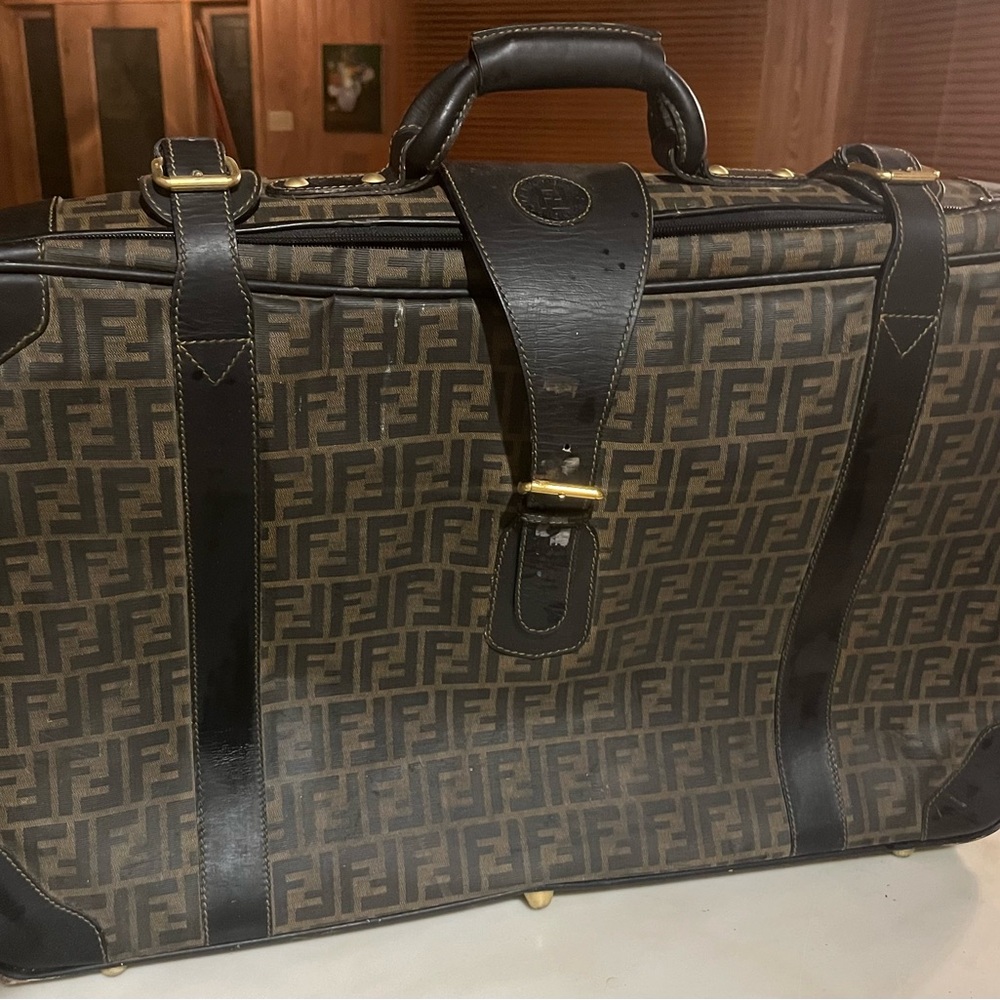 Vintage 1980’s Fendi Zucca Suitcase large